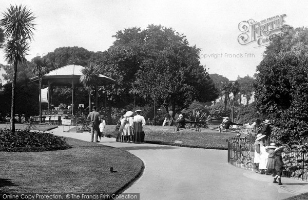 Photo of Penzance, The Bandstand,  Morrab Gardens 1906