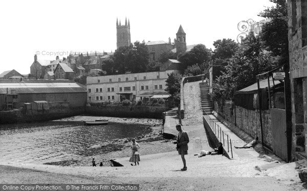 Photo of Penzance, The Harbour Steps c.1960