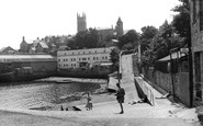 Penzance, the Harbour Steps c1960