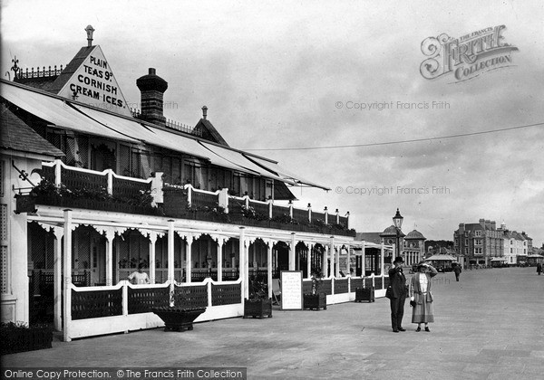 Photo of Penzance, The Promenade Cafe 1924