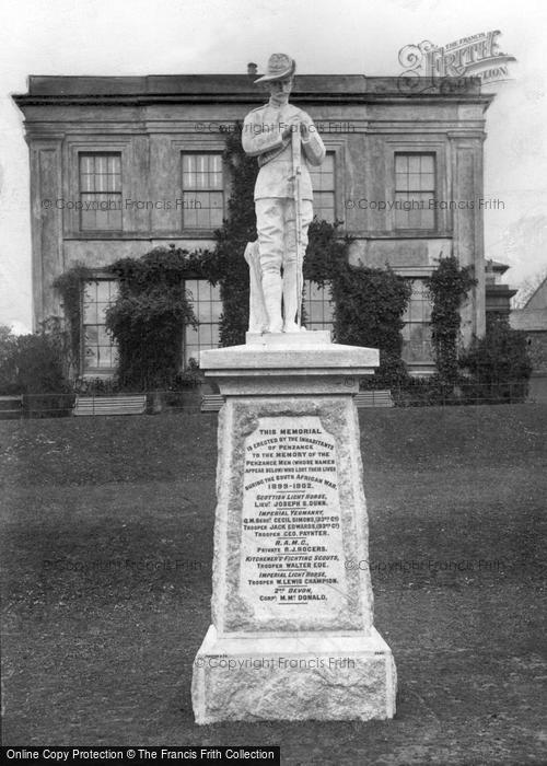Photo of Penzance, The South African War Memorial 1906