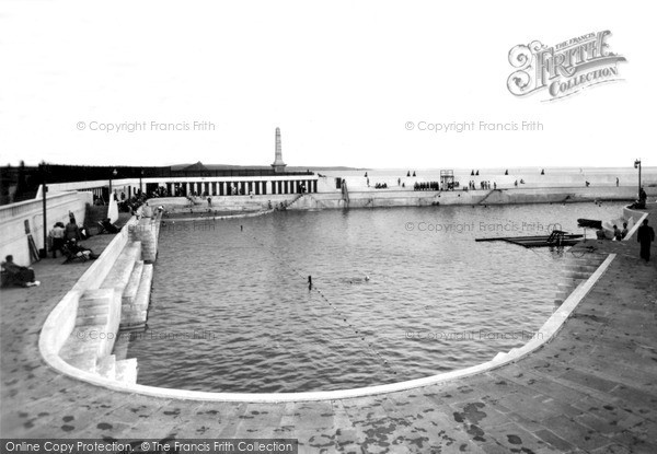 Photo of Penzance, The Swimming Pool c.1955