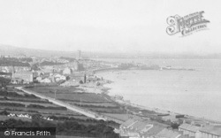 The Town And St Mary's Church 1890, Penzance