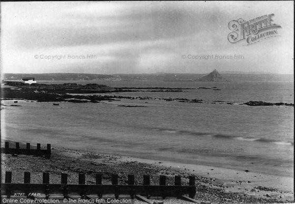 Photo of Penzance, View Of St Michael's Mount 1893