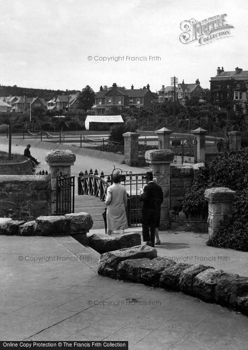 Photo of Penzance, Walking In The Gardens 1927