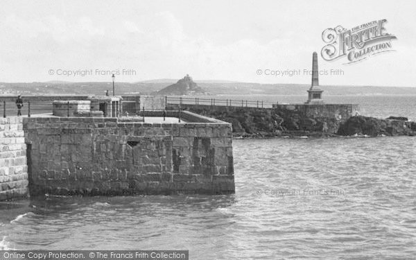 Photo of Penzance, War Memorial And St Michael's Mount 1924