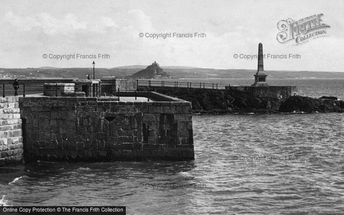 Photo of Penzance, War Memorial And St Michael's Mount 1924