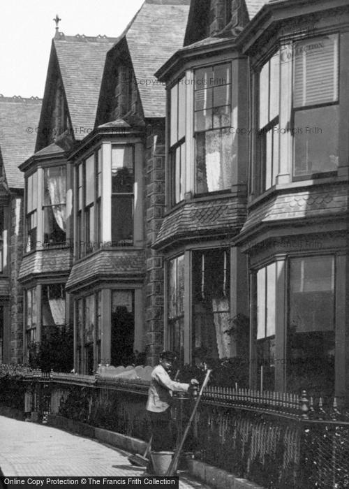 Photo of Penzance, Workman In Morrab Road 1890