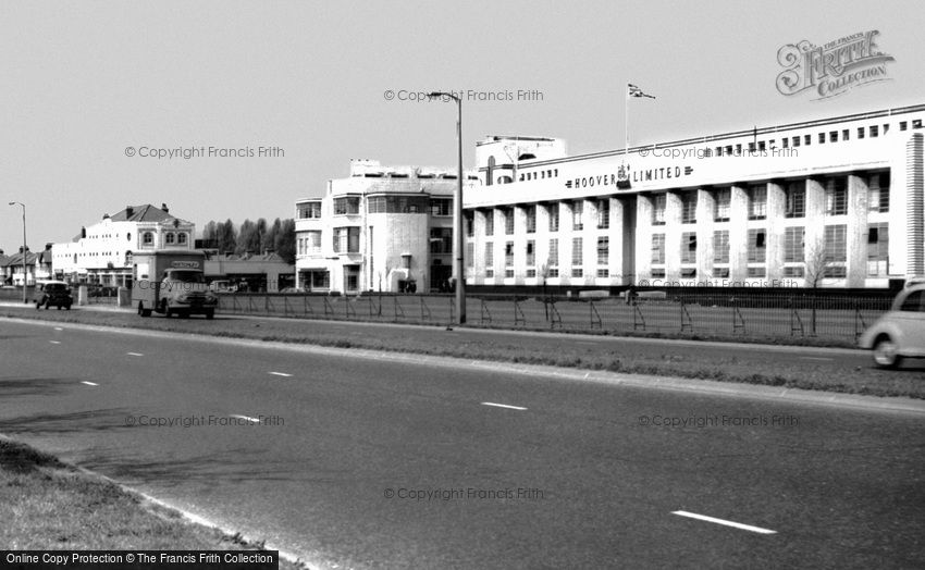 Perivale, Western Avenue, the Hoover Building c1965