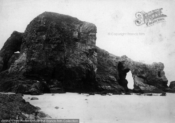 Photo of Perranporth, Arch Rock 1890