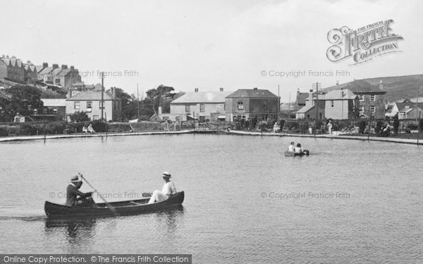 Photo of Perranporth, Boscawen Park, Boating Lake 1925