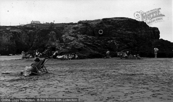 Photo of Perranporth, Chapel Rock c.1960