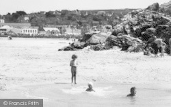 Children On The Shore c.1960, Perranporth