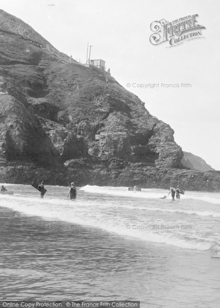 Photo of Perranporth, Cliffs 1925