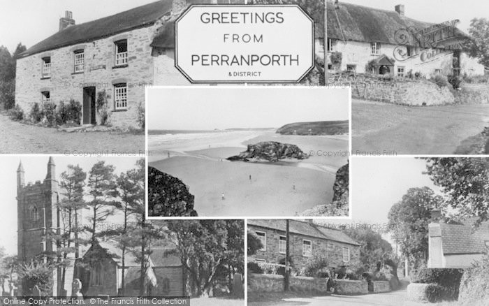 Photo of Perranporth, Composite c.1960