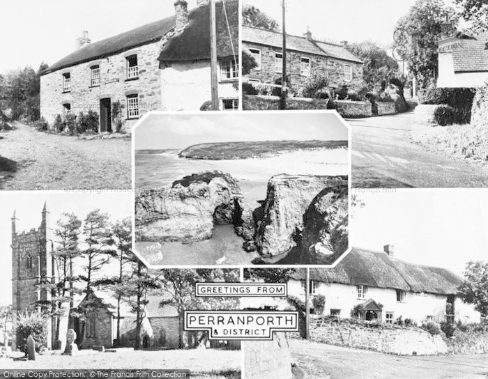 Photo of Perranporth, Composite c.1960