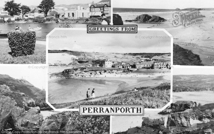 Photo of Perranporth, Composite c.1960