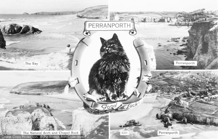 Photo of Perranporth, Composite c.1960