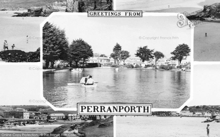 Photo of Perranporth, Composite c.1962