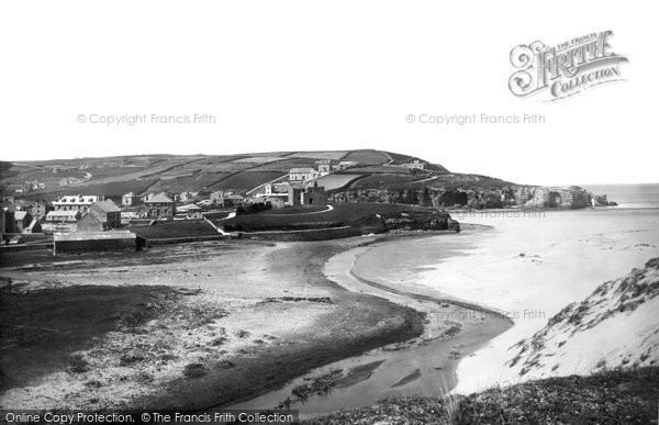 Photo of Perranporth, From Sandhills 1890