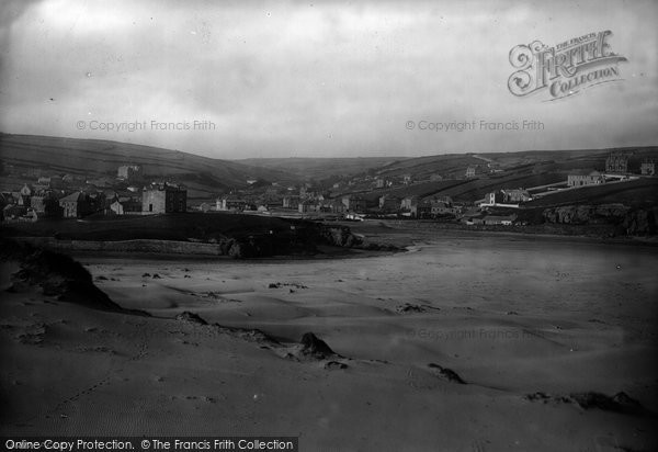 Photo of Perranporth, From Sandhills 1893