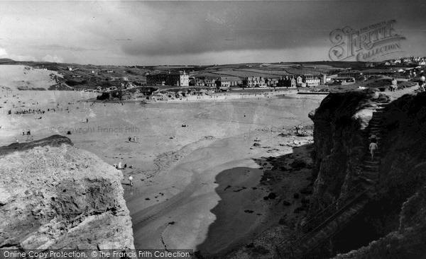 Photo of Perranporth, From The Cliffs c.1960