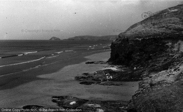 Photo of Perranporth, From The Golf Links c.1960