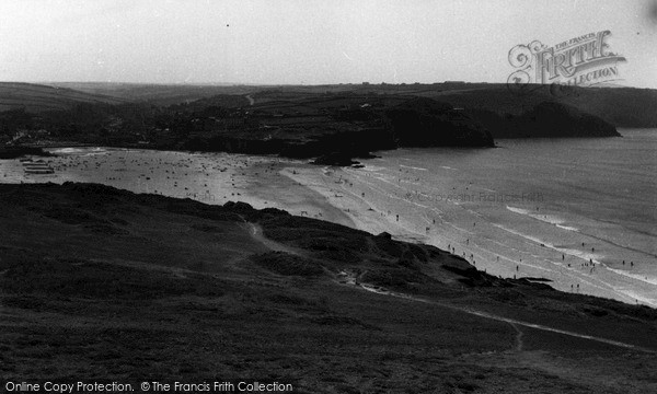 Photo of Perranporth, From The Links c.1960