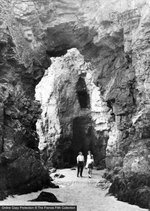 Photo of Perranporth, Natural Archway c.1960