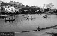 People At Boscawen Lake 1935, Perranporth