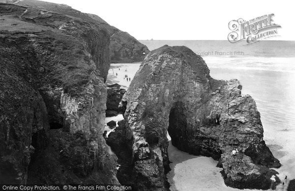 Photo of Perranporth, Retreat Rocks 1912