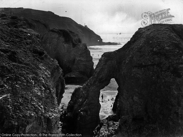 Photo of Perranporth, Retreat Rocks 1925