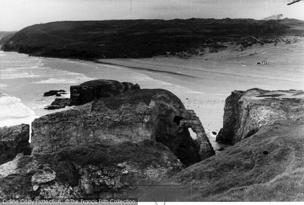 Photo of Perranporth, Rocks And Coast c.1960