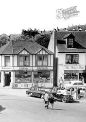 Shops In The Square c.1960, Perranporth