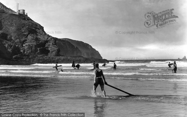Photo of Perranporth, Surf Bathing 1925