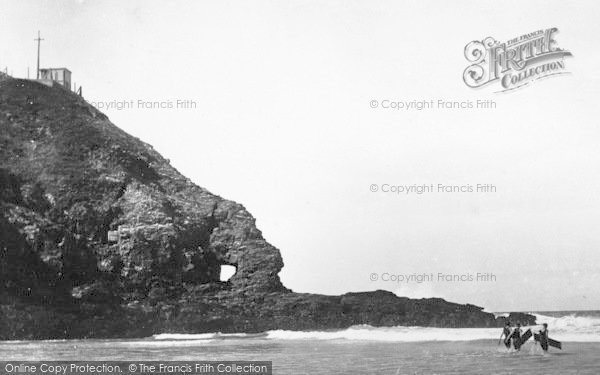 Photo of Perranporth, Surfers 1925