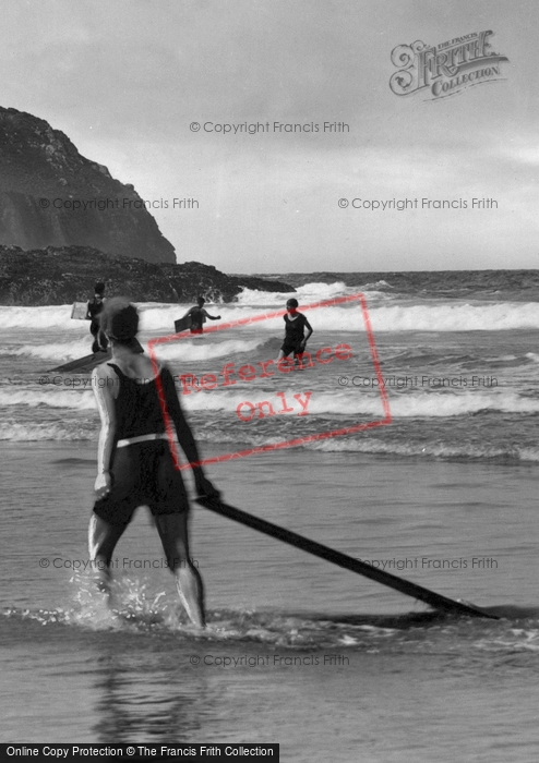 Photo of Perranporth, Surfing 1925