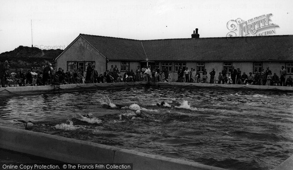 Photo of Perranporth, Swimming Pool, Perran Sands 1955