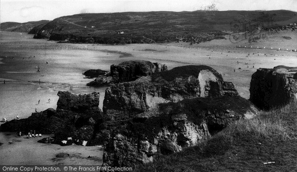 Photo of Perranporth, The Beach And Rocks c.1960