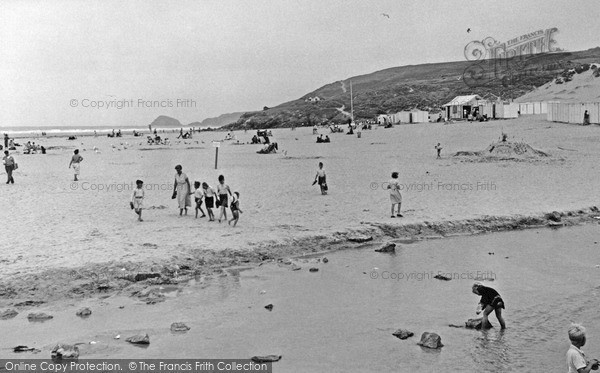 Photo of Perranporth, The Beach c.1955