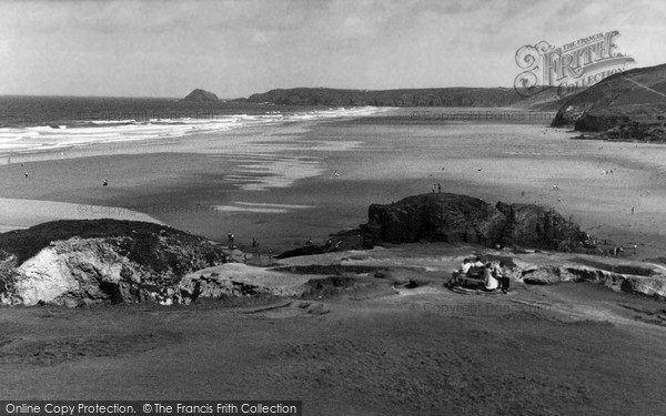 Photo of Perranporth, The Beach c.1960