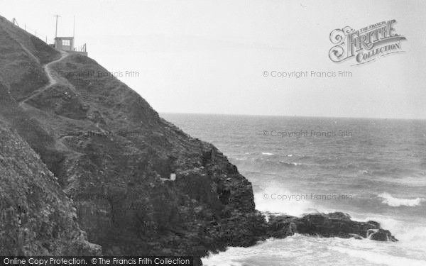 Photo of Perranporth, The Cliffs c.1950