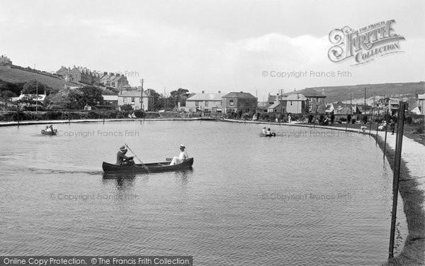Photo of Perranporth, The Lake, Boscawen Park 1925