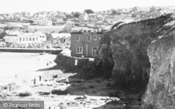 The "Promenade Café" And Cliffs c.1959, Perranporth