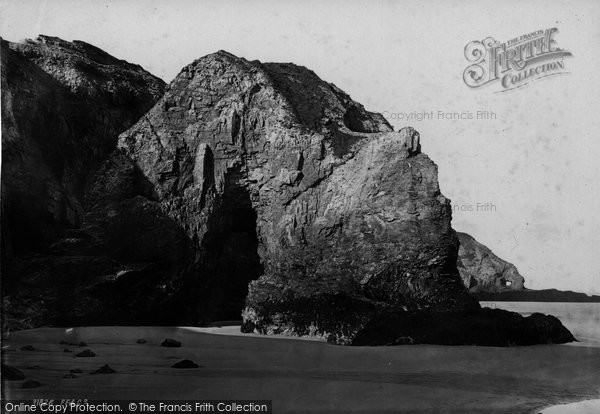 Photo of Perranporth, The Rocks 1893