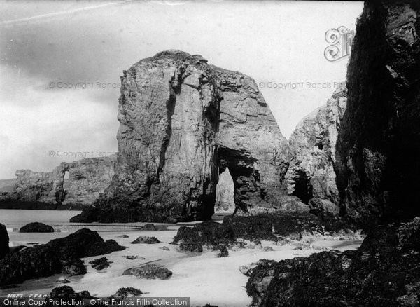 Photo of Perranporth, The Rocks 1893