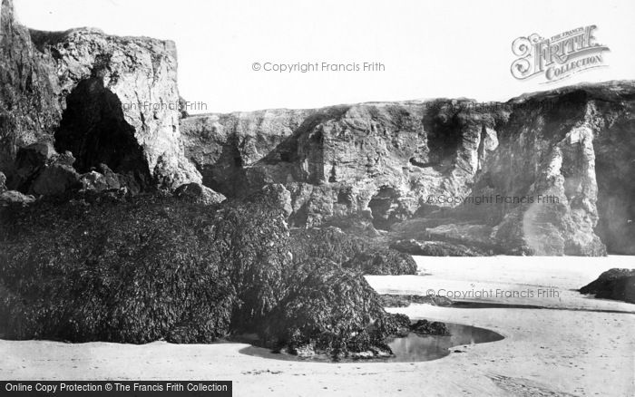 Photo of Perranporth, The Rocks 1893