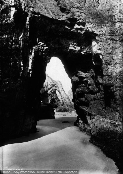Photo of Perranporth, The Rocks 1893