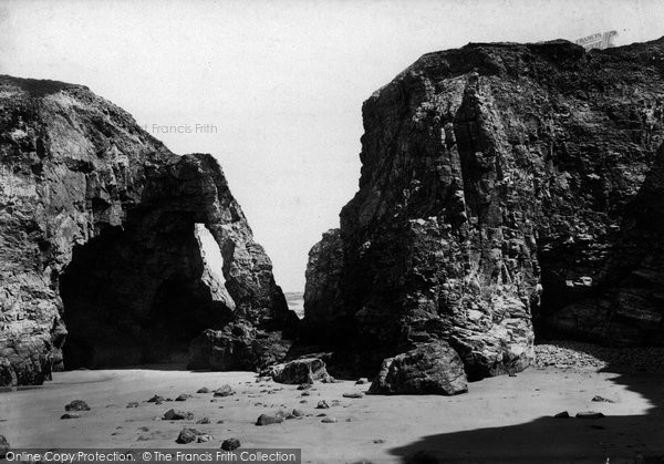 Photo of Perranporth, The Rocks 1893