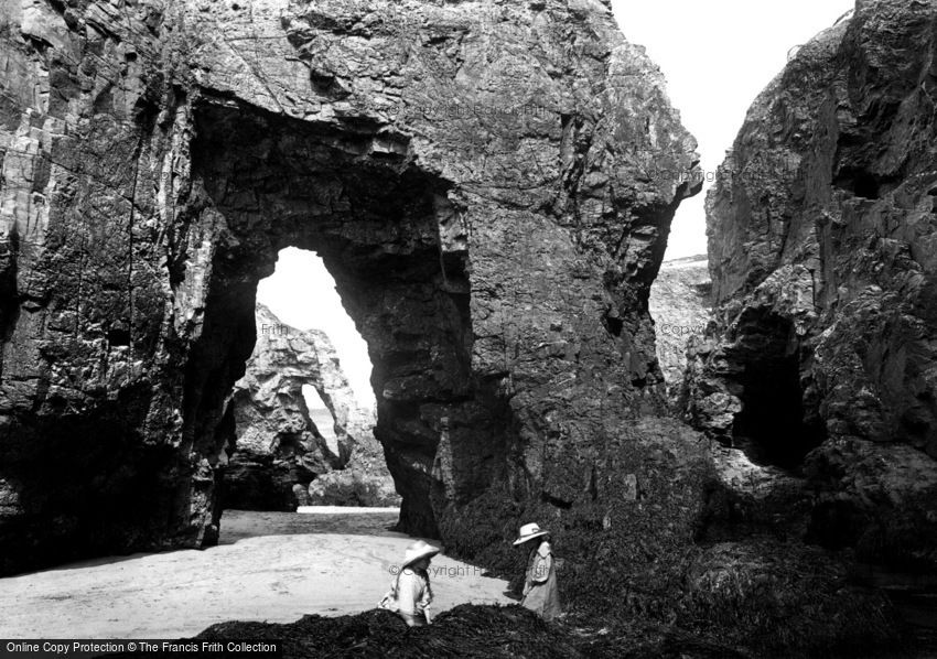 Perranporth, the Rocks 1912